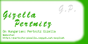 gizella pertnitz business card